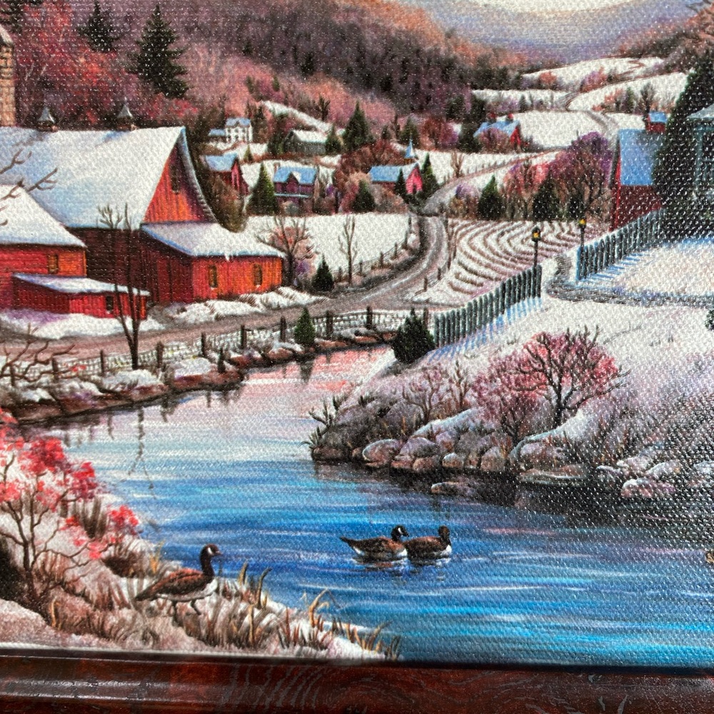 Mary Ann MA Vessey Folk Art Canvas Lithograph - Picture 8 of 11